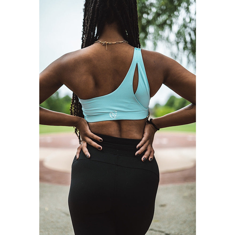 Unbothered-Single Strap Sports Bra