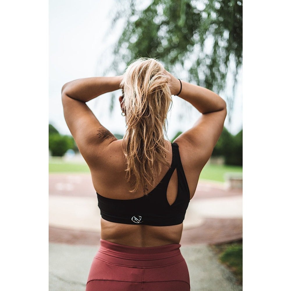 Unbothered-Single Strap Sports Bra
