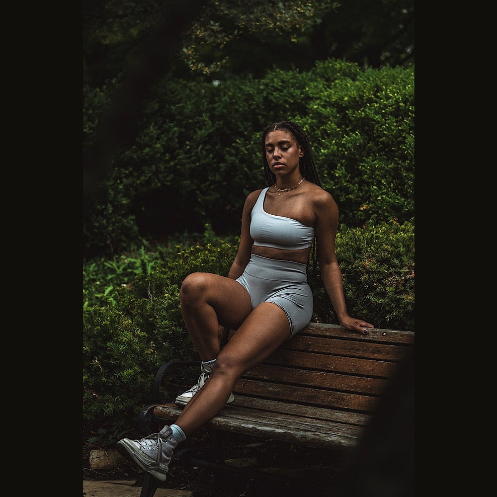 Unbothered-Single Strap Sports Bra