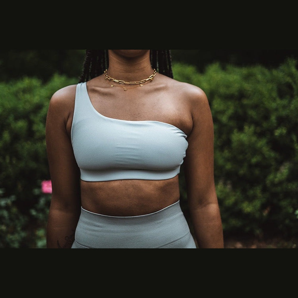 Unbothered-Single Strap Sports Bra