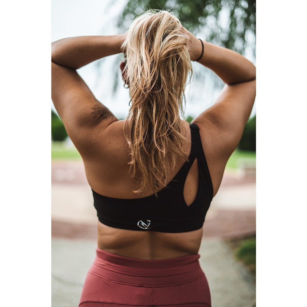 Unbothered-Single Strap Sports Bra