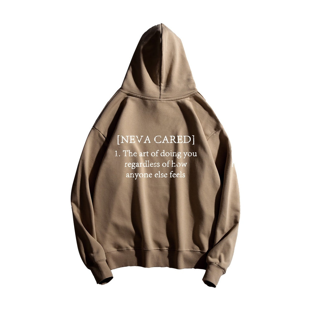 Heavy Nevacared Hoodie Uni-sex White Decals