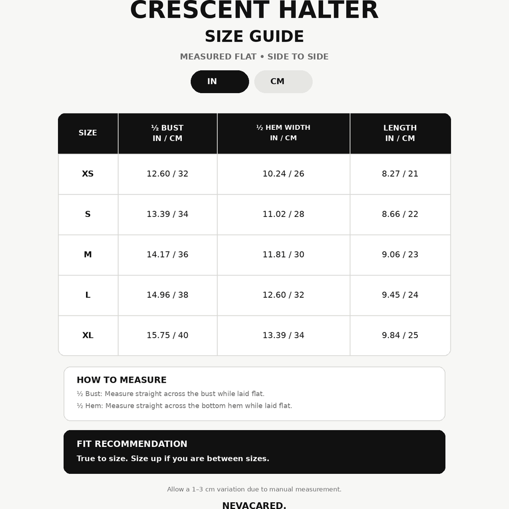 Crescent Halter Sports Bra