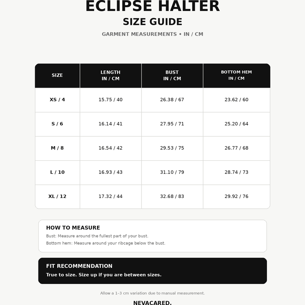 Eclipse Halter Sports Bra