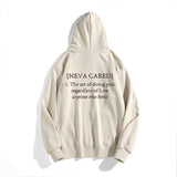 Heavy Unisex Nevacared Hoodie With Black Writing