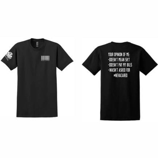 Your Opinion Tee / White Writing Uni-sex